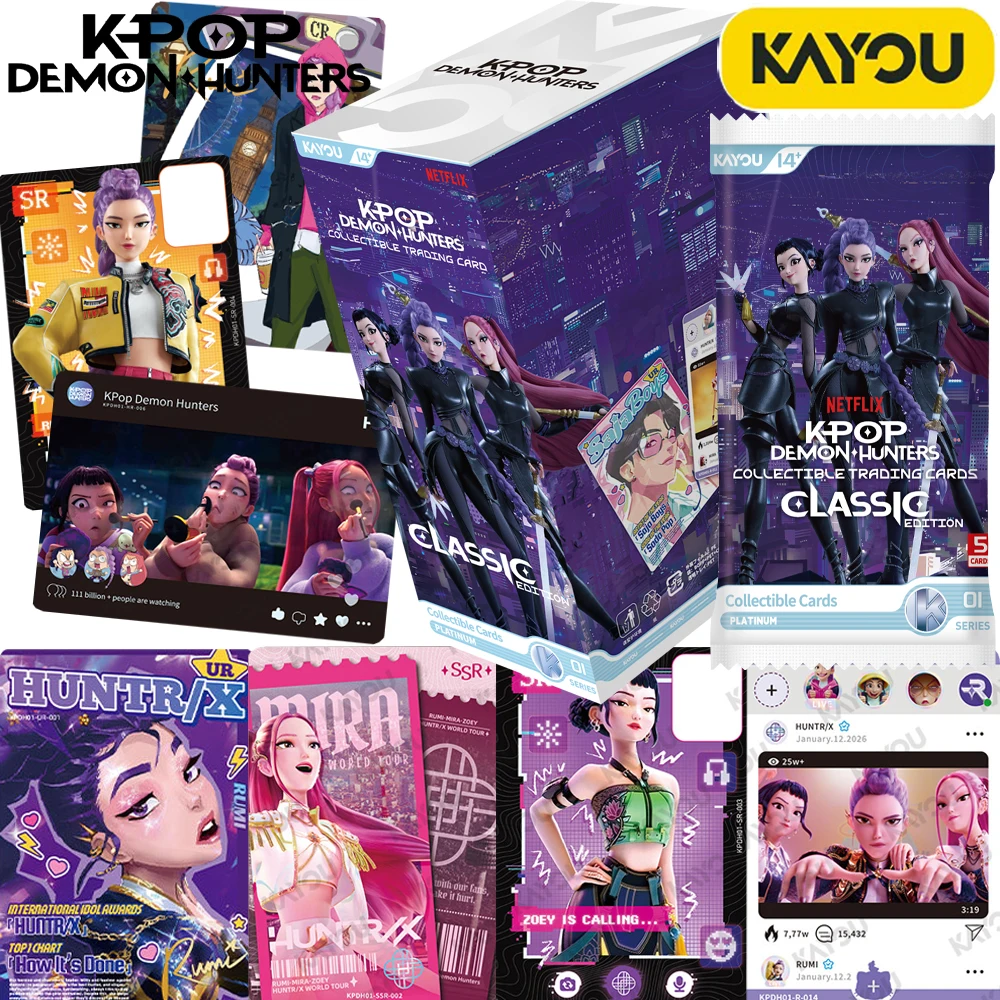 Official Kayou KPop Demon Hunters Collection Card Music Comedy Animation Popular Idol Personality Signature Photo Card Fine Gift
