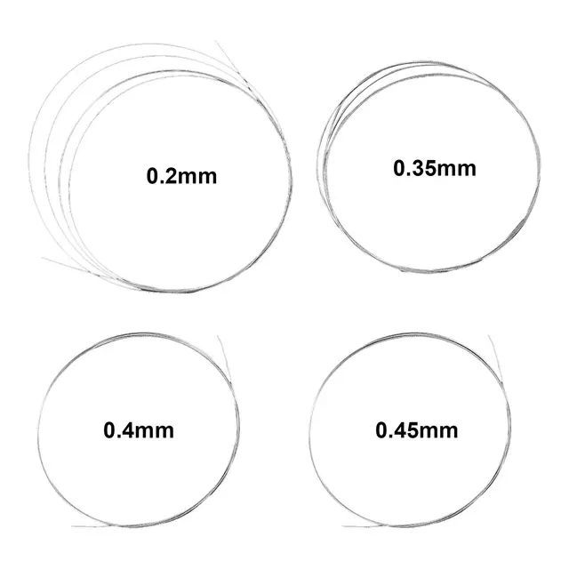 Superfine Diamond Wire Długość 1M Minimalne straty Solidna wielofunkcyjna piła do cięcia drutu do szkła Marmur Granit Kamień Jadeit