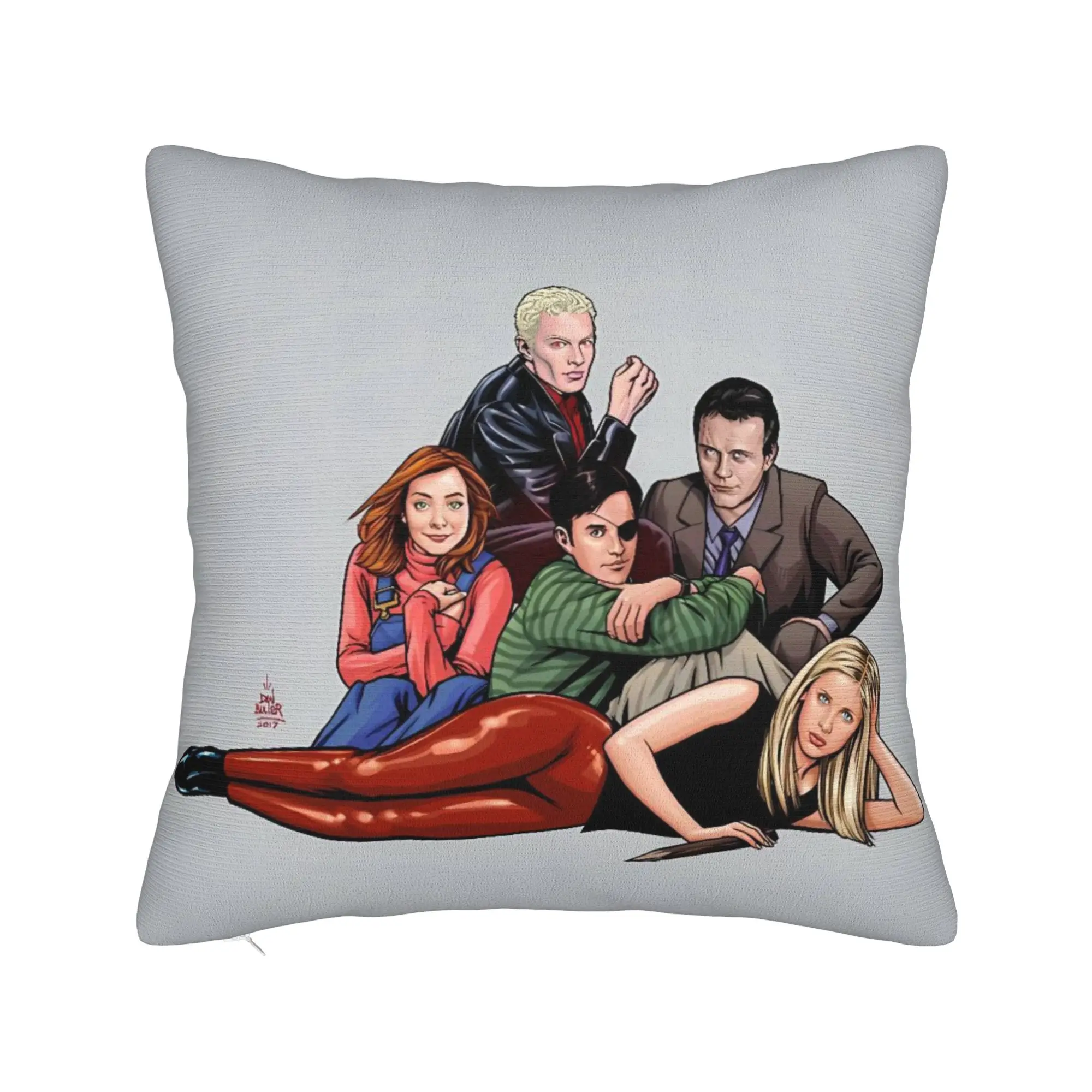 Buffys the V-Vampire Slayer Pillow Case  Print Pillow Cover For Sofa Couch Bed Living Room Morden Pillowcases
