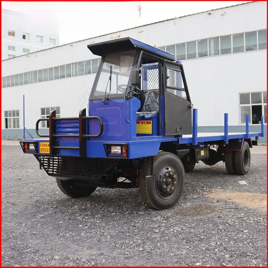 Agricultural vehicle four-wheel drive extended mountain pulling bamboo farmland pulling sugarcane 10 tons 16 tons load four