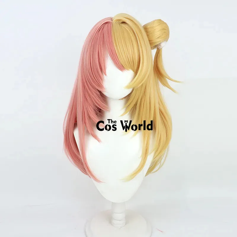 2025 11 الظاهري YouTuber VTuber XSOLEIL Kotoka Torahime 70 سنتيمتر طويل أنيمي تأثيري الباروكات الألياف مقاومة للحرارة الشعر الاصطناعية + شعر مستعار C #1