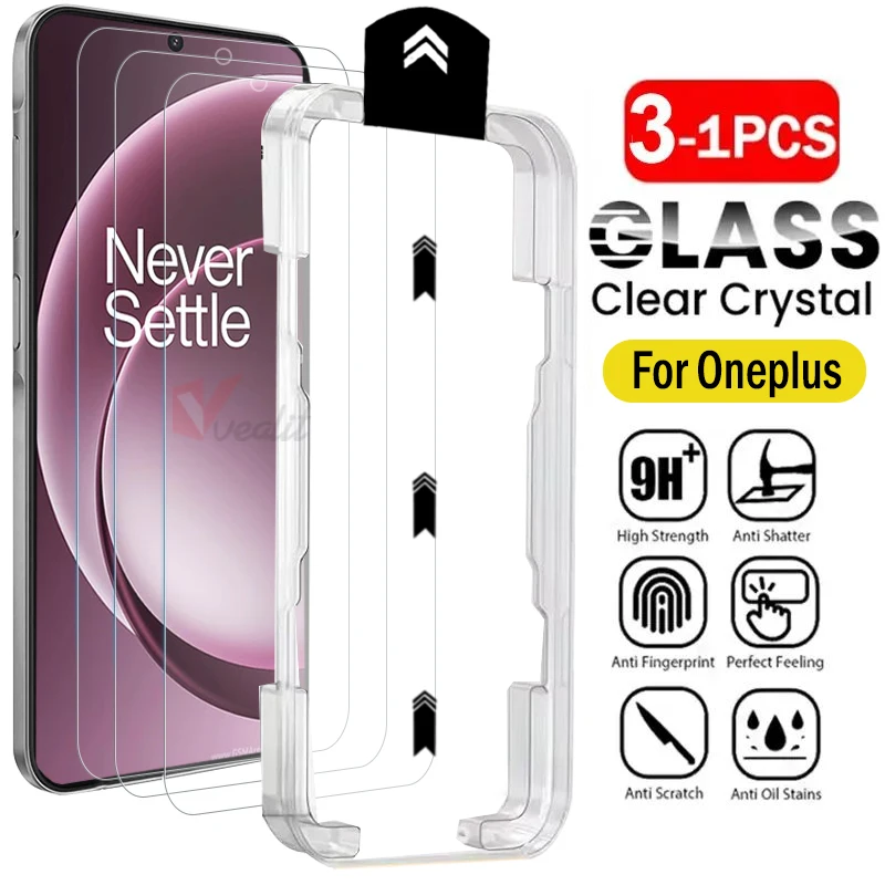 

1-3pcs Premium Protective Glass for OnePlus 15 13T 13R 13s Nord 5 4 3 2 2T Easy Installation Dust-Free Screen Protector Film