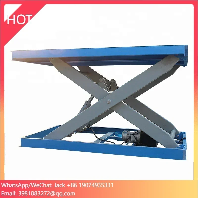 Stationary Hydraulic Lift Scissor Platform High Quality Small Cargo Lift Lifting Table Manual Foot Pump 2023 Newly Customized
