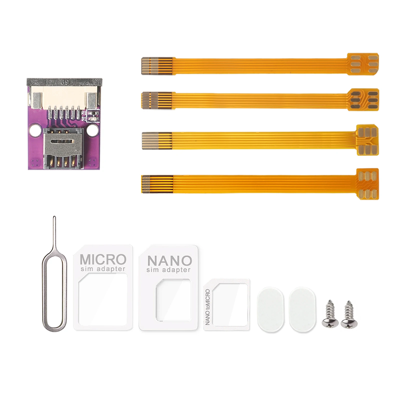 ESIM ke kabel ekspansi SIM Nano papan konversi adaptor kartu ESIM tes Lab ESIM pemegang kartu konversi tanpa Reali solder