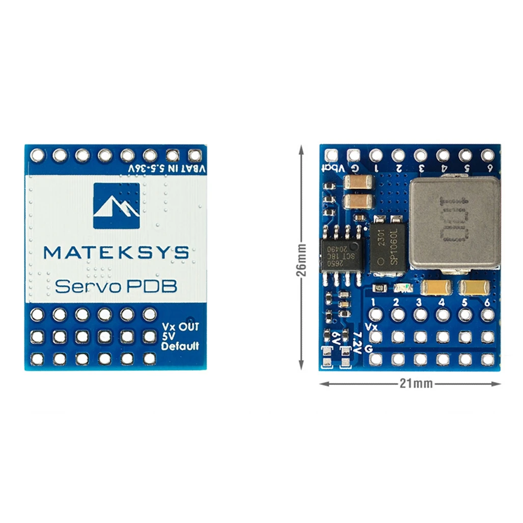 

Matek Systems SERVO PDB, W/ BEC 5.5-36V TO 5-7.2V Servo distribution board with 4A BEC Module for RC FPV