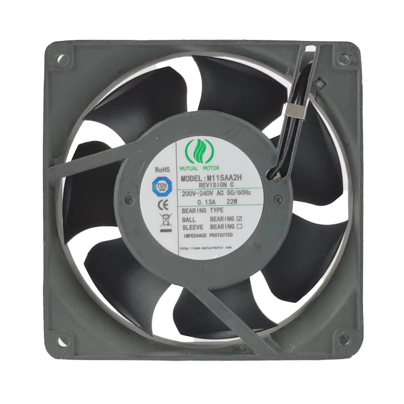 

M115BA2H 230V 0.13/0.09A 12038 120x120x38mm 7 Leaves Cooling Fan