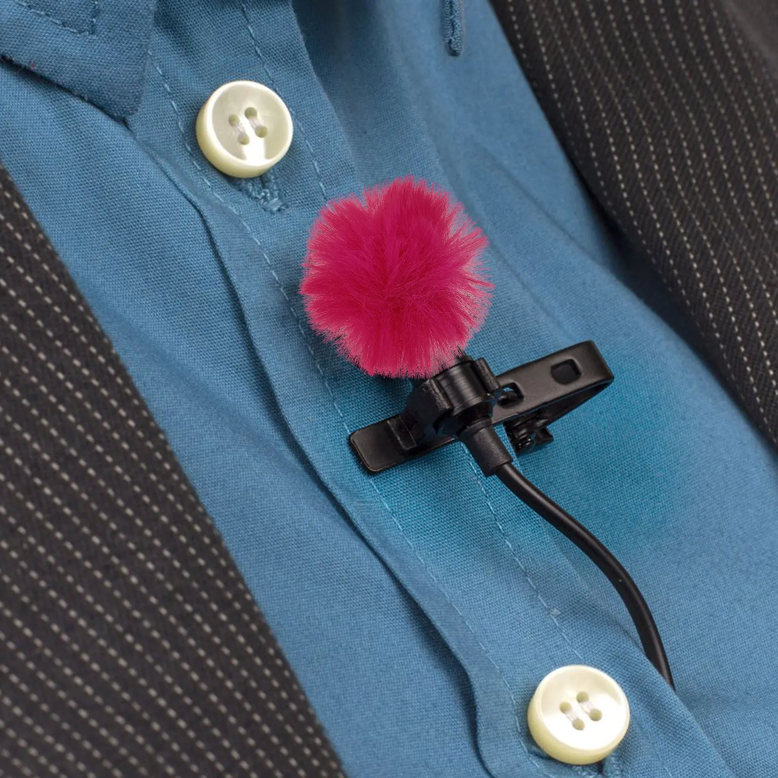 

4Pcs Microphone Windscreen Covers for Lapel Mic Outdoor Wind Cover Breath Sound Reduction Windproof Protective Accessory Bright