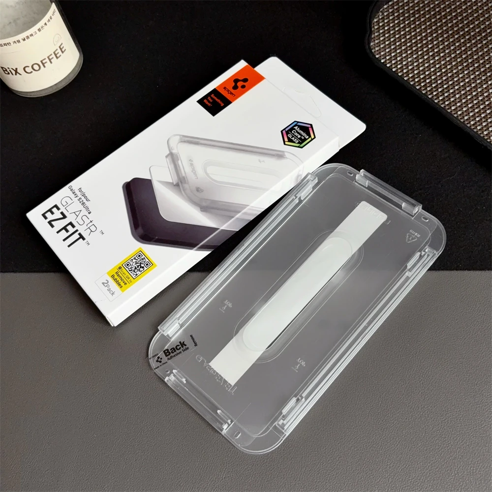 2 SZT. Spigen Glas.tR EZ Fit Szkło Hartowane z Ochroną Czujnika, Folia Ochronna na Ekran o Wysokiej Rozdzielczości do Samsung Galaxy S26 S25 S24 Ultra — zdjęcie produktu 3