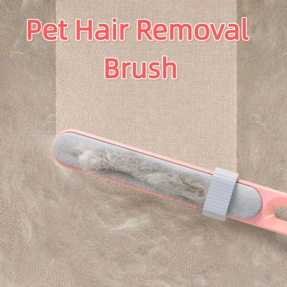 

Double-Sided Pet Hair Removal Brush Electrostatic Sticky Reusable Dog Cat Hair Remover Manual Self Cleaning Lint Roller Brush