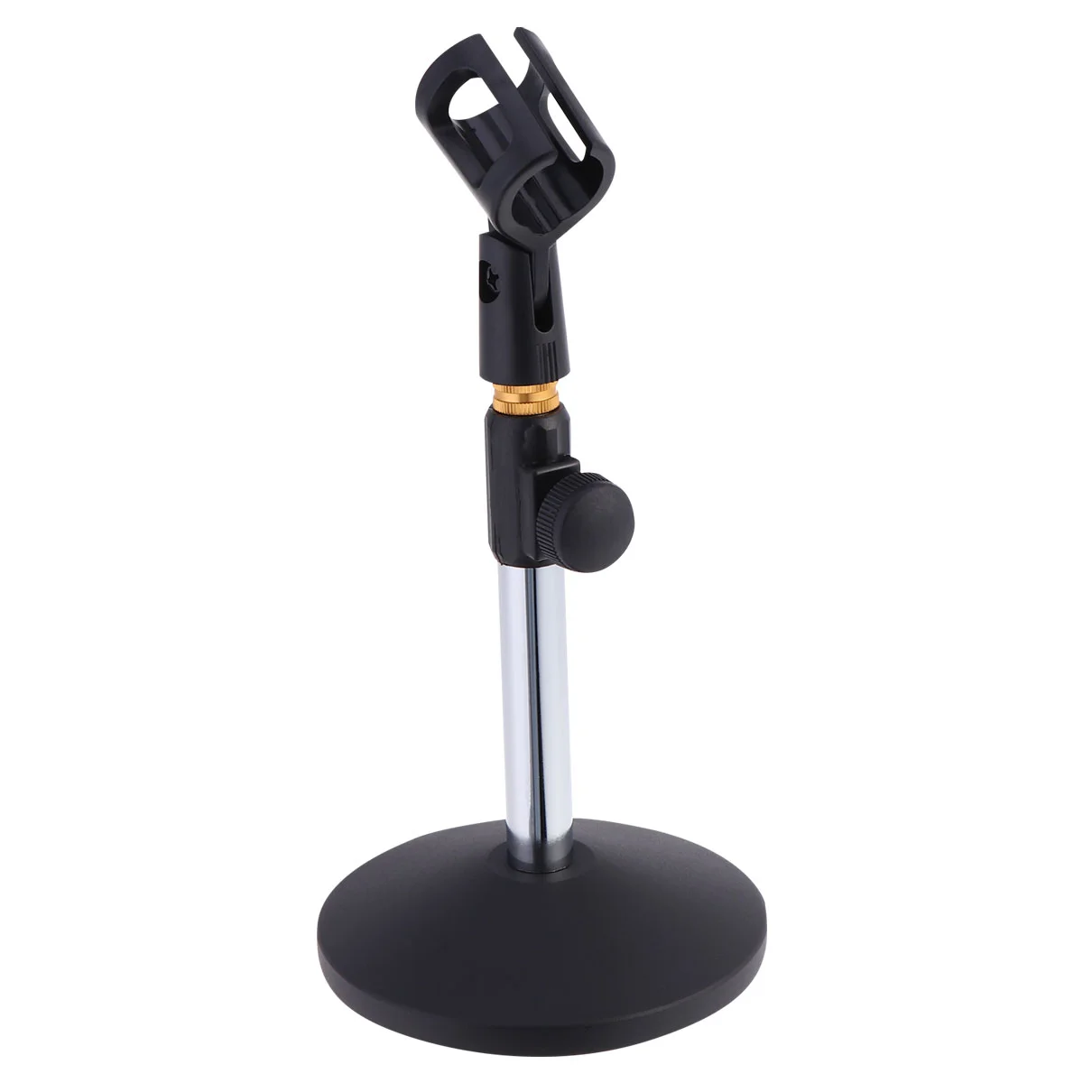 Liftable Microphone Stand Metal Base Desktop Bracket for Home Live Broadcast Online Conference Microphone Rack