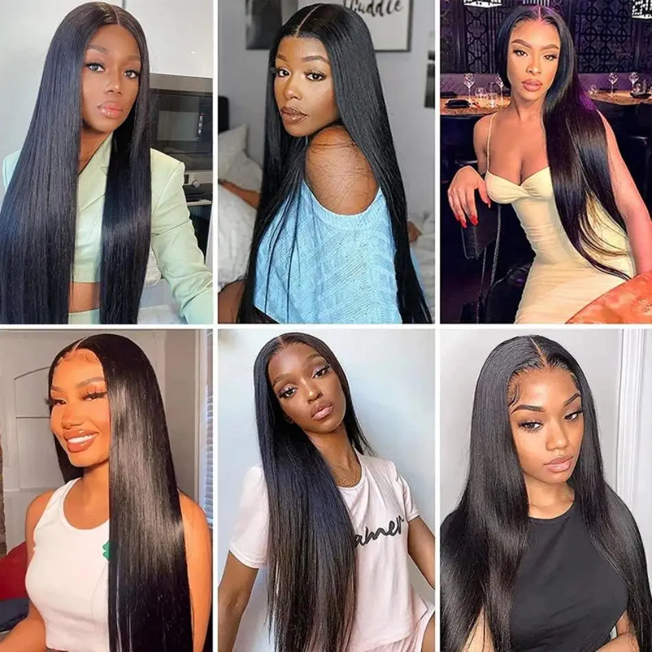 HD Lace Front Human Hair Wigs Straight 13x6 Transparent Frontal Lace Hair Wigs 100% Natural Choice Human Wigs 40 inch For Women