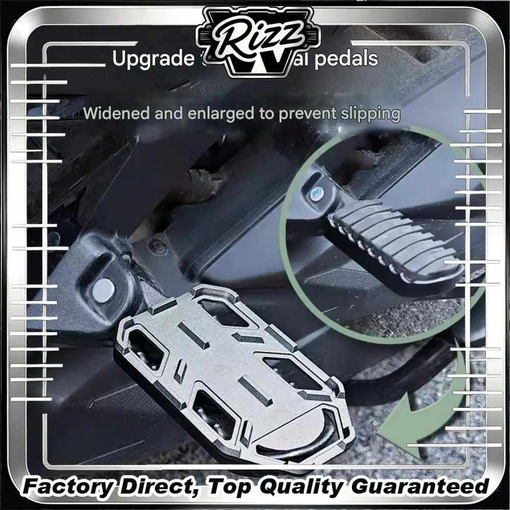 FOR Zontes 368G 24-26 Non-Destructive Modified Motorcycle Main Stand Foot Pegs with Deep Teeth Anti-Slip Design for Enhanced