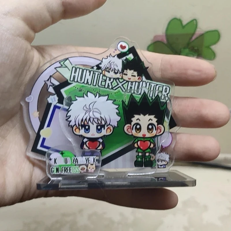 Hot Hunter Cartoon Cosplay Acrylic Figure Stand Anime Surroundings Cute Fan Valley Decoration Dual Person Display Toy Collection view 3