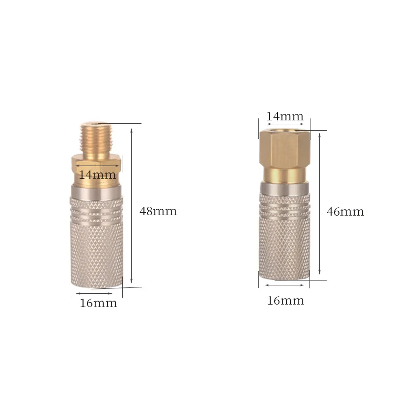 HPA Quick Release For Hoses Gas Cylinder Refill Quick Coupler Air Tank Soft Filling Adapter Connector Pneumatic Accesories Set