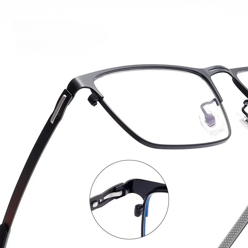 KJDCHD Square Prescription Glasses Men Anti Blue Light Optical Eyewear Photochromic Myopia Hyperopia Progressive Eyeglasse