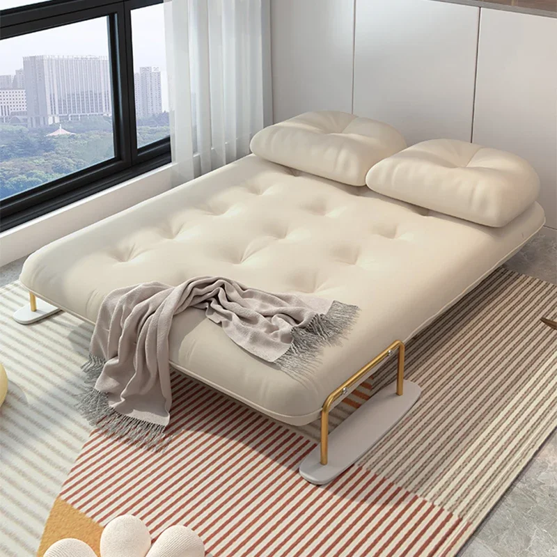 Cream beige white balcony scrub sofa bed