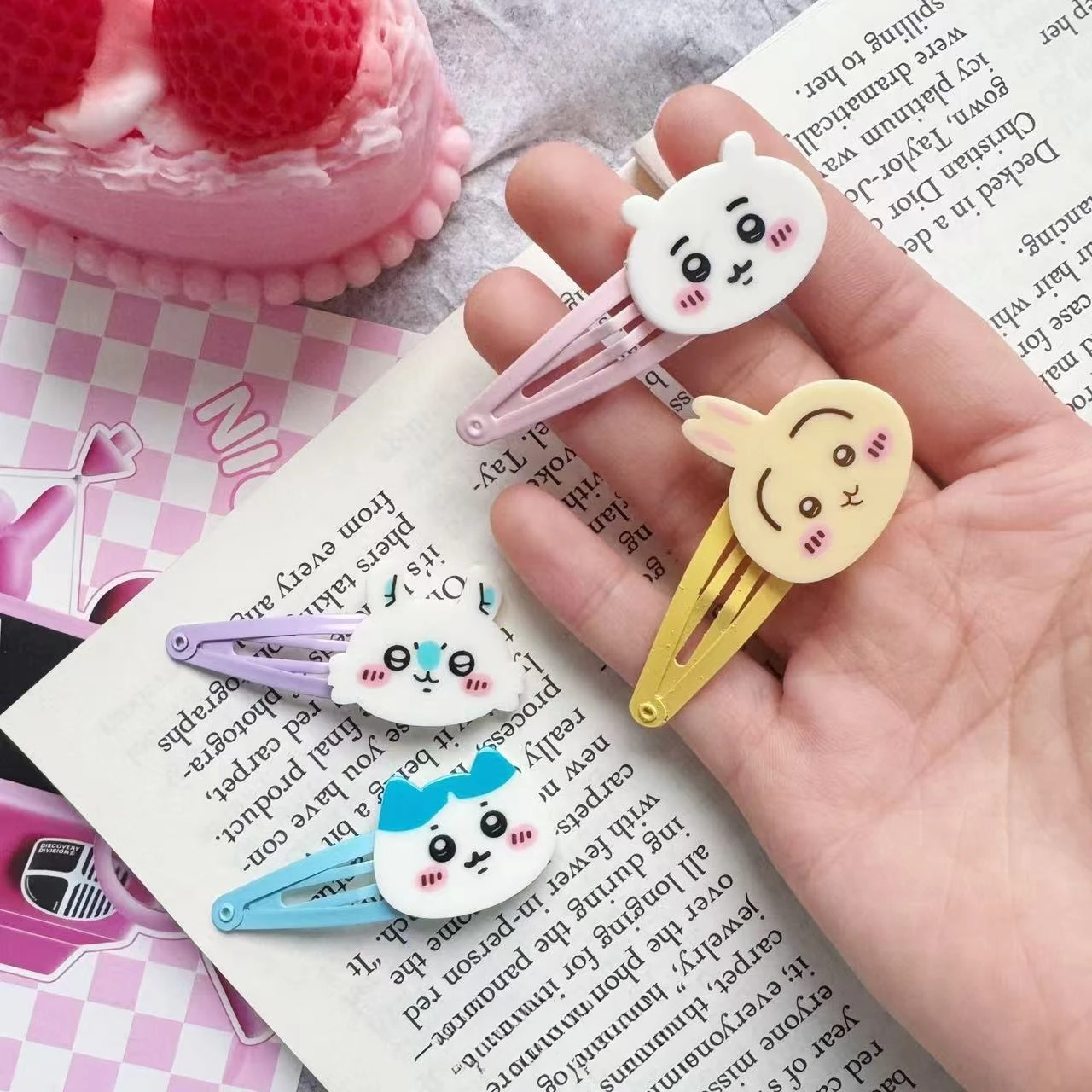 Miniso японский мультфильм Чиикава Цзи Сяоба Усаки BB зажим для волос заколка для волос девушка сердце милые сломанные волосы челка зажим боковой зажим