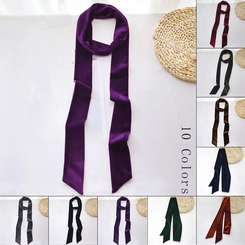 150cm Golden Velvet Waist Belt Multi-purpose Sash Strap Hair Band Scarf All-match Bag Strap Ribbon Velvet Fashion Belts