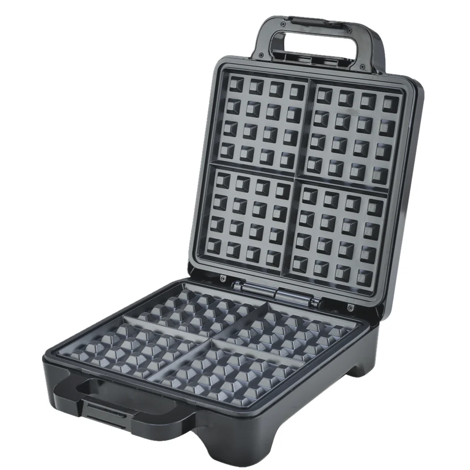 

Электрическая вафельница с антипригарным покрытием, двусторонняя, 1500 Вт, с американской вилкой, на 4 вафли, автоматическая