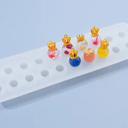 DM345 Spherical Bead Pendant Silicone Mold Epoxy Resin Bracelet Necklace Earring Making Mould Jewelry Accessories Handcraft Tool