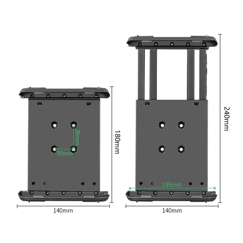 Imagen 2 del producto Soporte para tableta VIN, soporte portátil multiángulo para ipad de 7 ""y oukitel RT3 pro, soporte para tableta, soporte para coche para soportes de ram