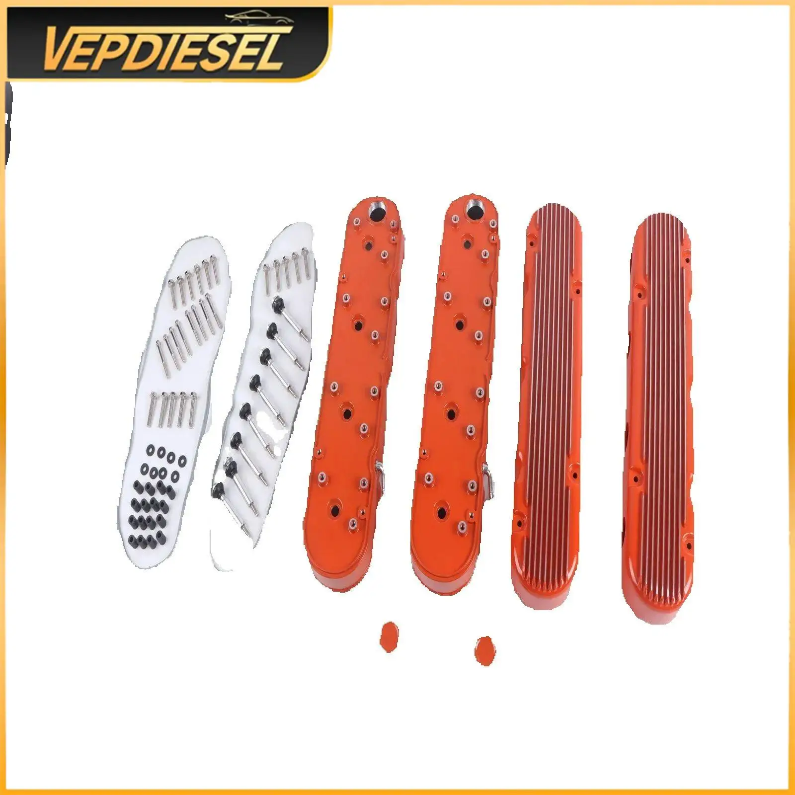 

241-183 Оранжевые крышки клапанов для Chevy LS1 LS2 LS3 LSX 12558948 12570616 D580 D510C Set