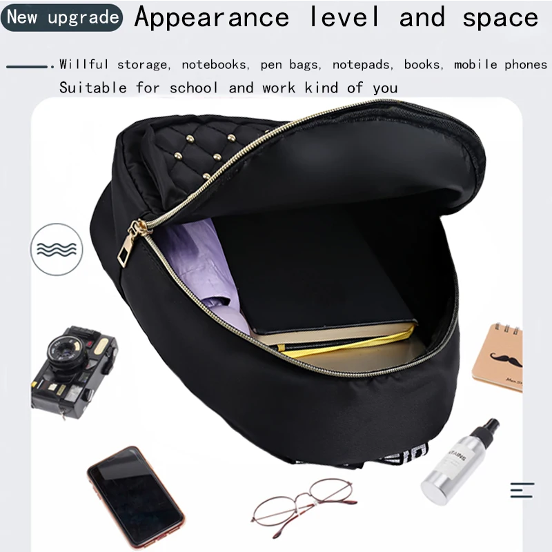 حقيبة كتف مزدوجة مطرزة على شكل ألماس للنساء، طراز جديد، حقيبة سفر عصرية، كاجوال ومتعددة الاستخدامات