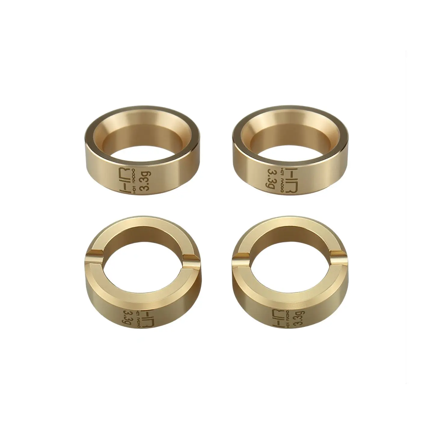 HR Axial SCX30 4X4 brass wheel internal counterweight: 3.3g per vehicle