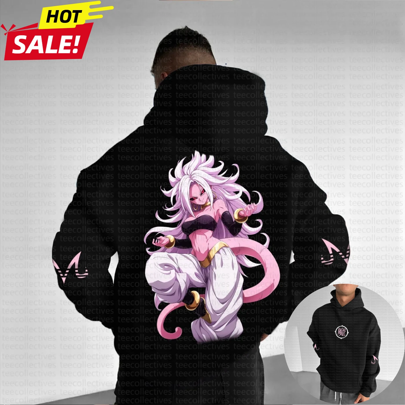 أنيمي لعبة دراغون بول سايان هاراجوكو الشارع الشهير الخريف الرجال خمر هوديي الشتاء النساء المتضخم مقنعين البلوز طويلة الأكمام #4