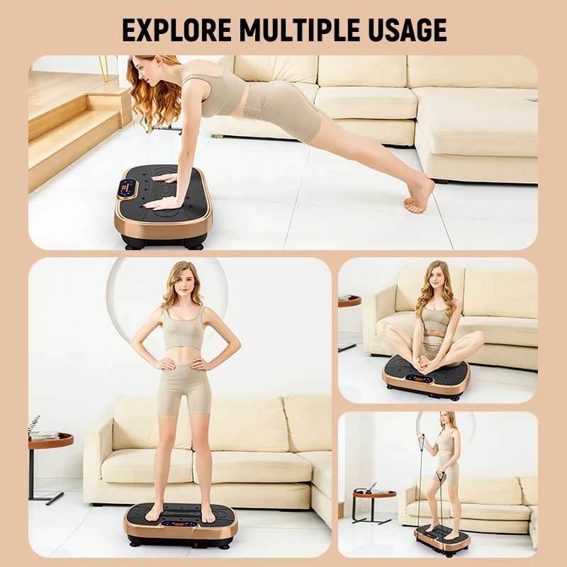 Crazy Fit Updated Fashionable Mini Vibration Plate Exercise Machine with  Bluetooth Home Use - AliExpress 18