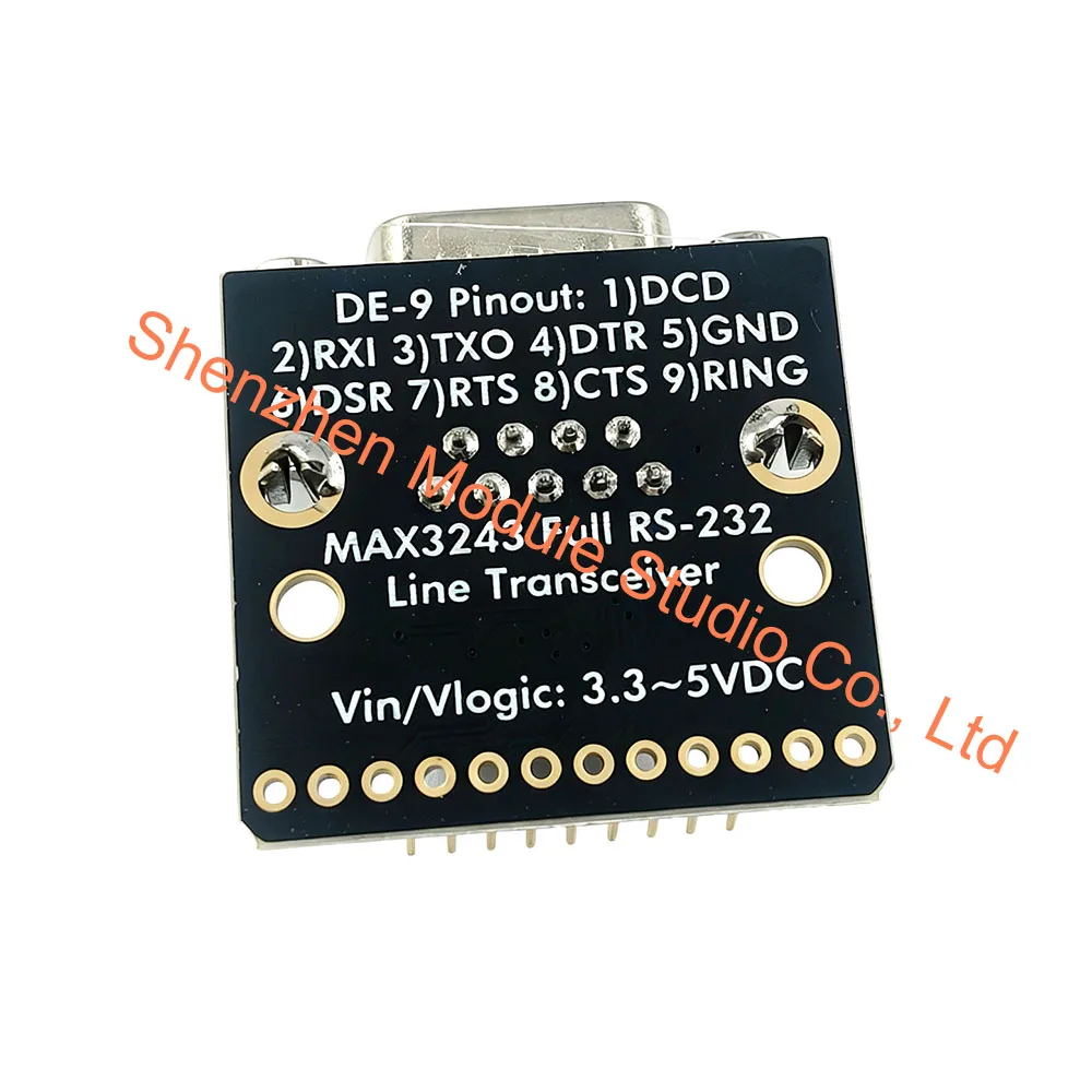 1PCS Full Function Level Conversion Board TTL to RS232 Serial Module with DE9 Male Connector