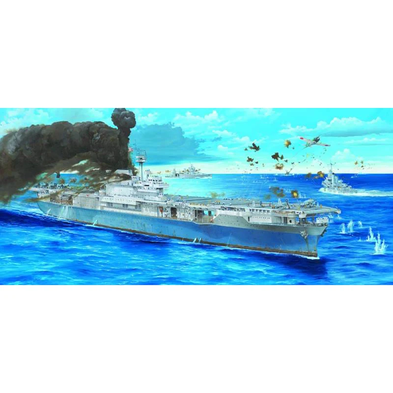 

US Stock Trumpeter 03711 1/200 USS Navy Yorktown CV-5 Aircraft Carrier Model Warship Kit TH14472-SMT6