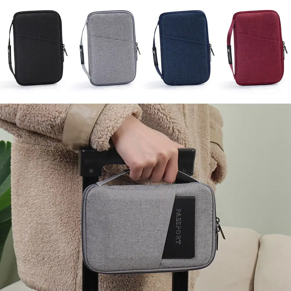

Creative Multicolor Passport Cover Multi-function Storage Bag Passport Card Bag Accessories Oxford Ticket Clamp