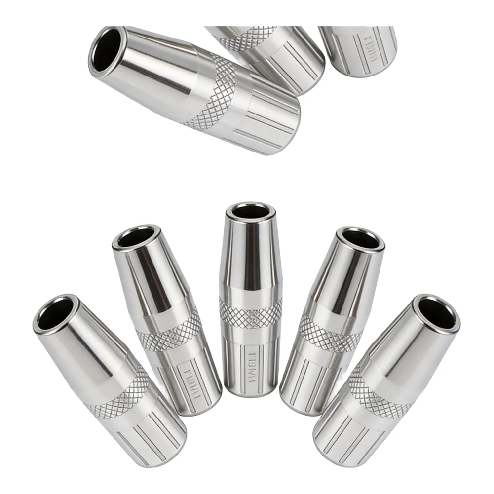 5 pcs MIG Torch Nozzles 12.5mm Bore 60mm Length Tapered Design Compatible with 250L PRO Curve 200 MIG Welding Torches