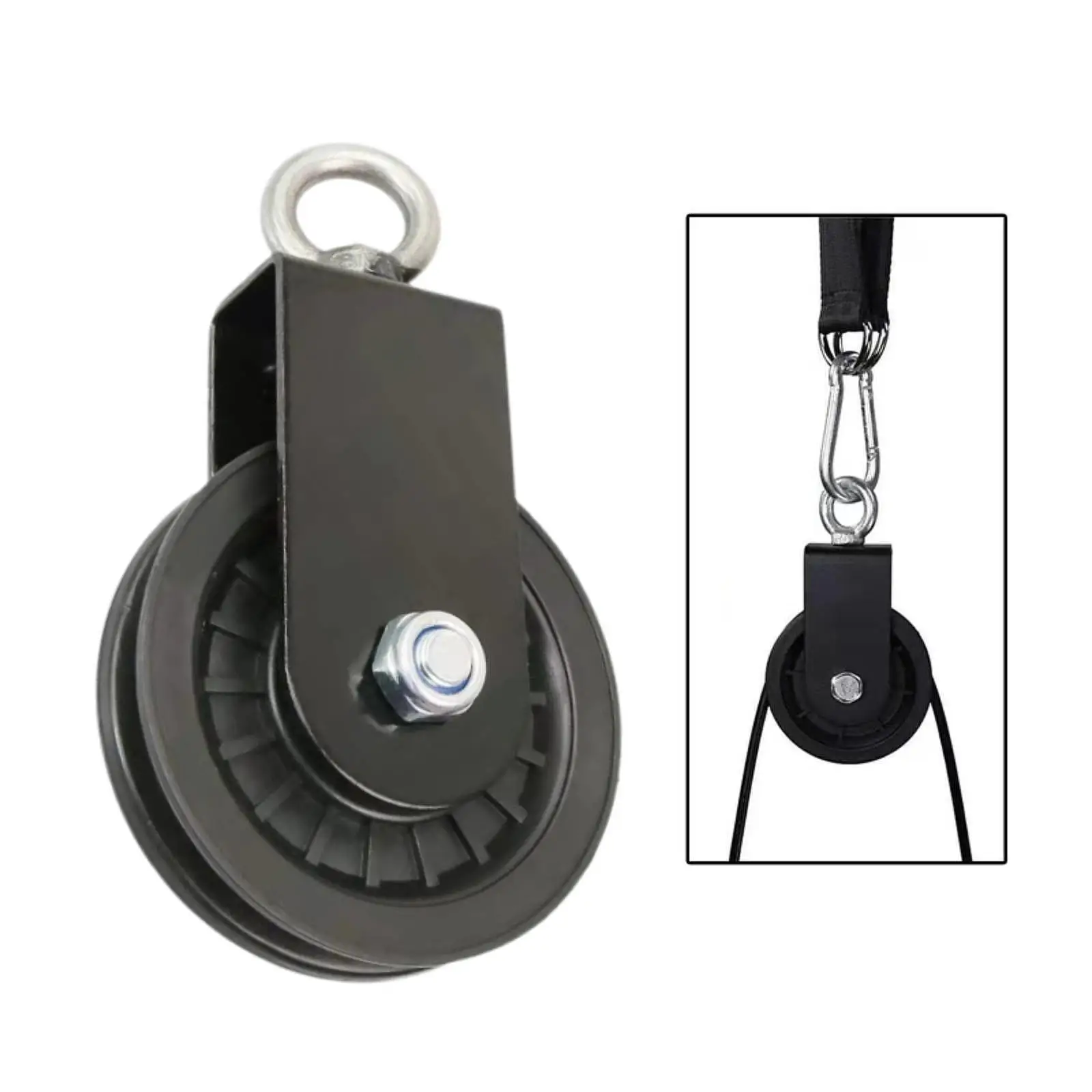 Cable Pulley Convenient Sturdy High Temperature Resistant Practical Traction Wheel for Cable Machines Shop Lifts Clothesline Gym