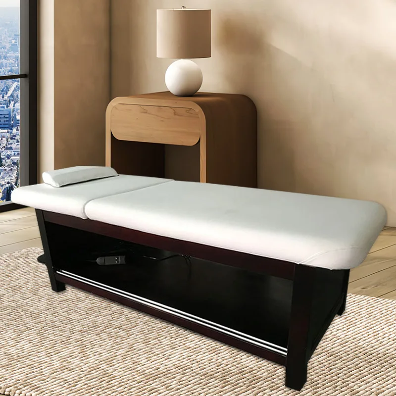 Solid wood Thai body bed beauty ear SAP massage multi-functional electric beauty bed