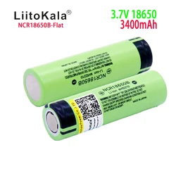 1-20 PCS New Original 100%  liitokala NCR18650B 3.7V 3400mah 18650 Lithium Rechargeable Battery For Flashlight batteries (NO PCB