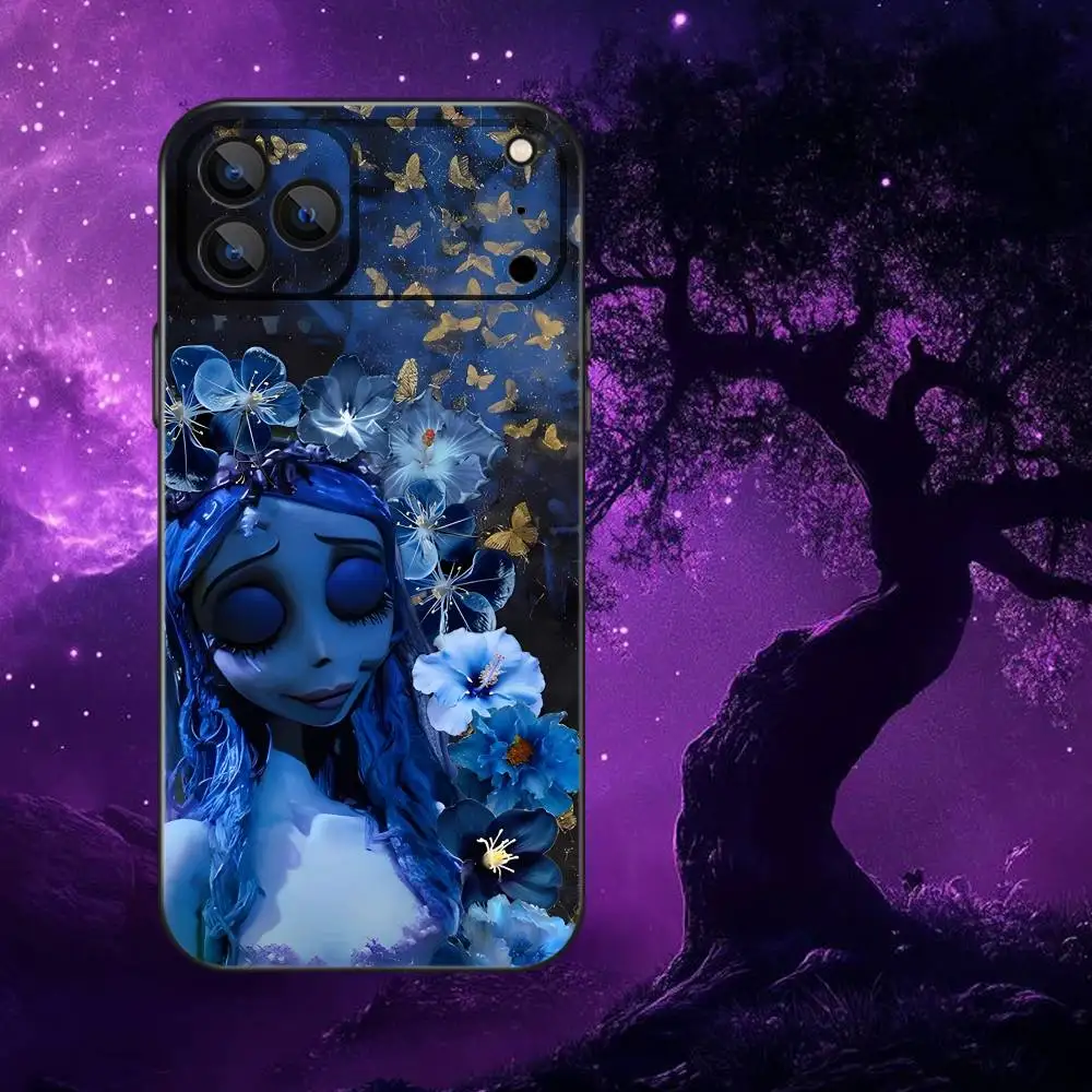 Funda de teléfono C-Corpse B-Bride Victor para iPhone 17,16,15,14,13,12,Pro,Max,Plus,E,SE4,Air,Mini caja suave negra