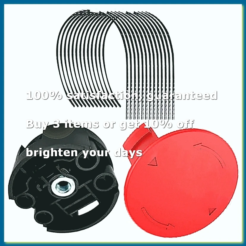 10Pcs Trimmer Line&Cover&Head for AFS 23-37 F016800431 F016F04841 F016F04839 Grass Trimmer Replacement