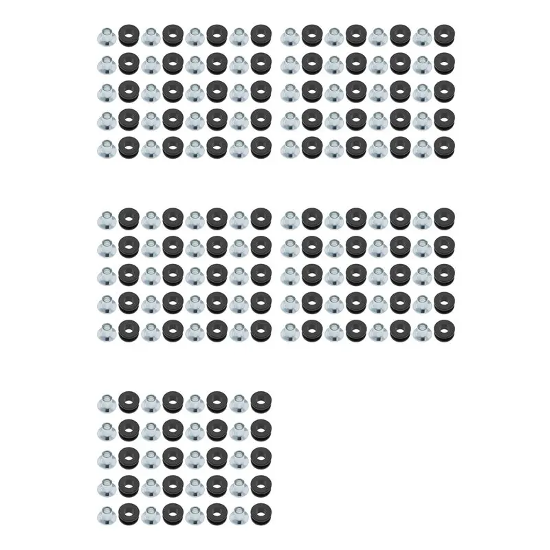 Leading-Edge-100Pcs Motorcycle Rubber Grommets Kits Motorcycle Windshield Bolts For Honda Kawasaki Fairings Rubber