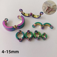 Parrot Foot Rings Metal Pet Bird Leg Rings Outdoor Fly Training Activity Anti-Lost Opening Clip Leash Accessories 4-15mm