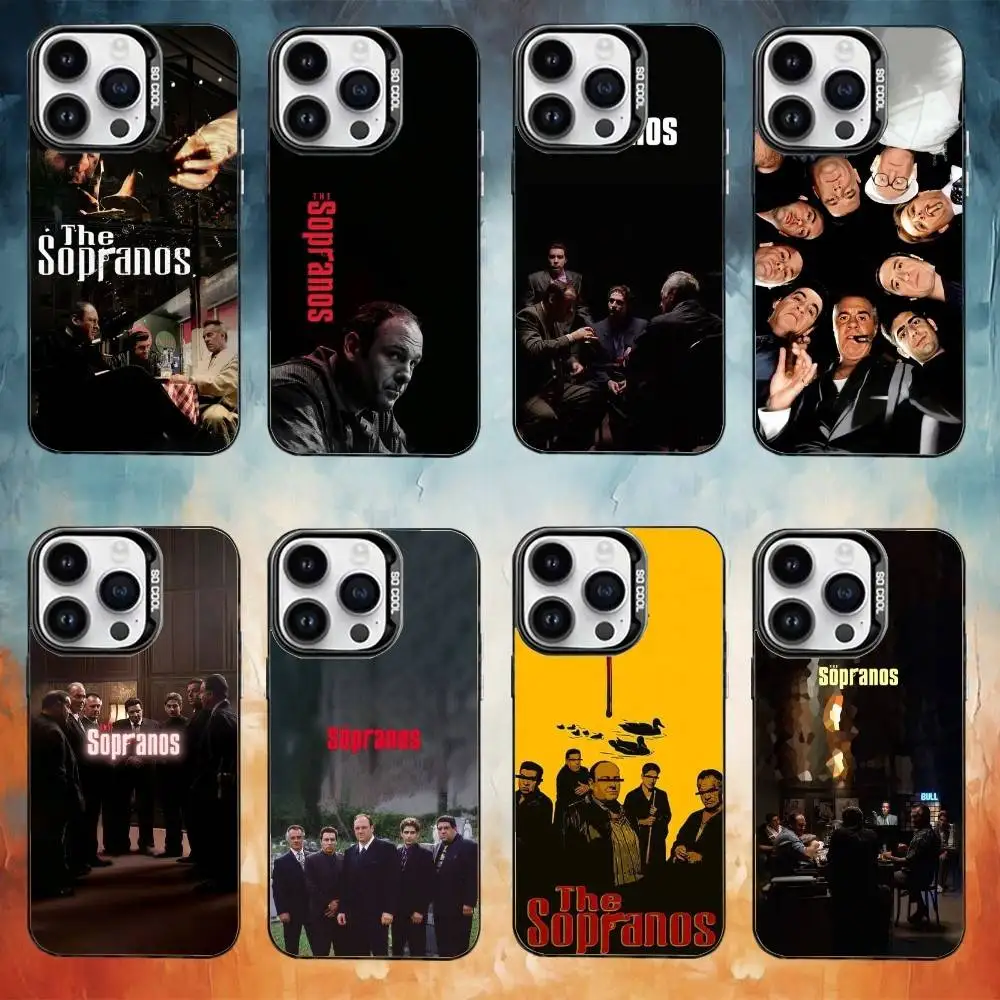 

The S-Sopranos TV Tony Soprano Phone Case For iPhone17,16,15,14,13,12,11 Plus,Pro Max Black Candy Matte Shockproof Cover