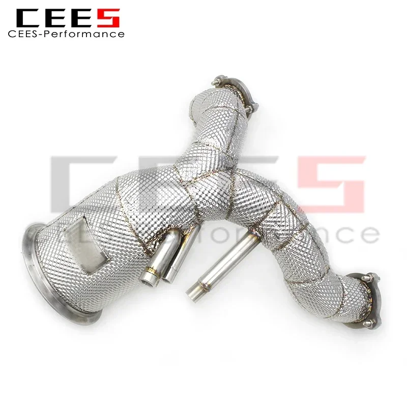 CEES Downpipe Exhaust Assembly for Porsche Cayenne COUPE 3.0T 2019-2023 Performance Stainless Steel Car Exhaust Pipe System