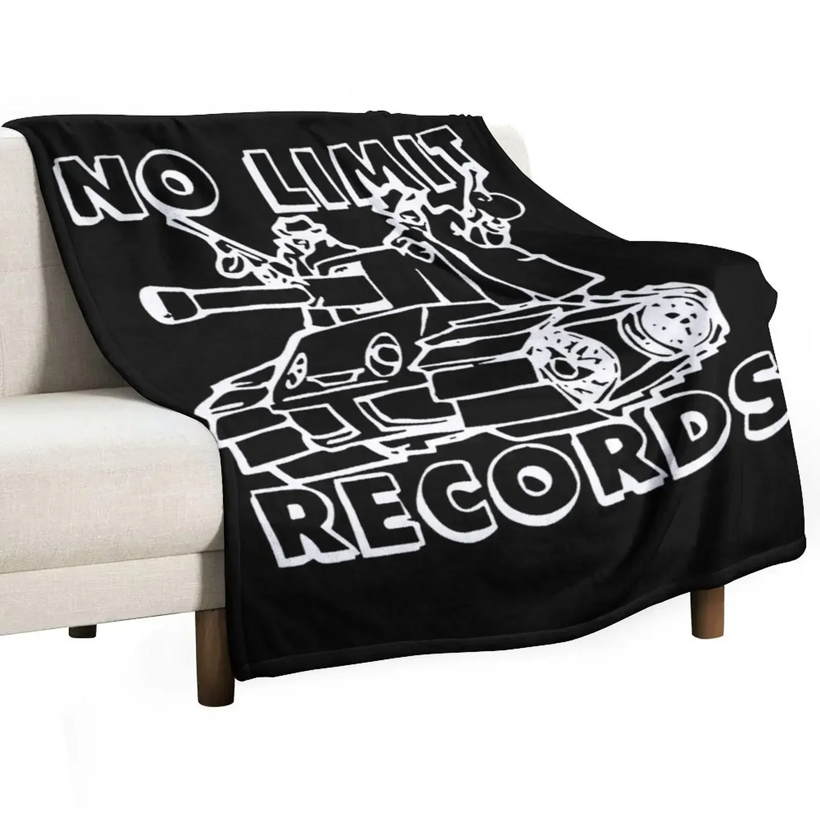 

No Limit Records Throw Blanket bed plaid Vintage Blankets