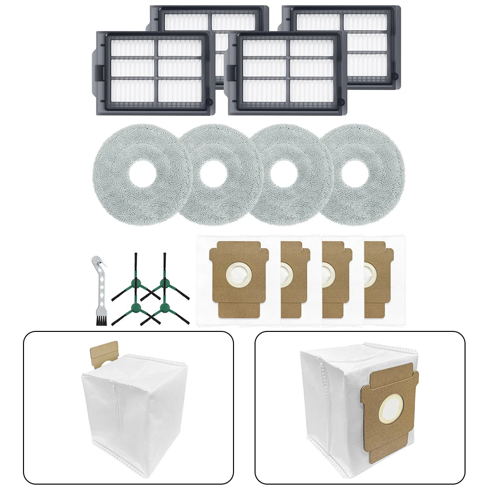 1 satz Filter Mopp Tuch Staubbeutel Seite Pinsel Für Roomba Plus 405 Für Combo Roboter Staubsauger Haushalts Reinigung werkzeuge Kit