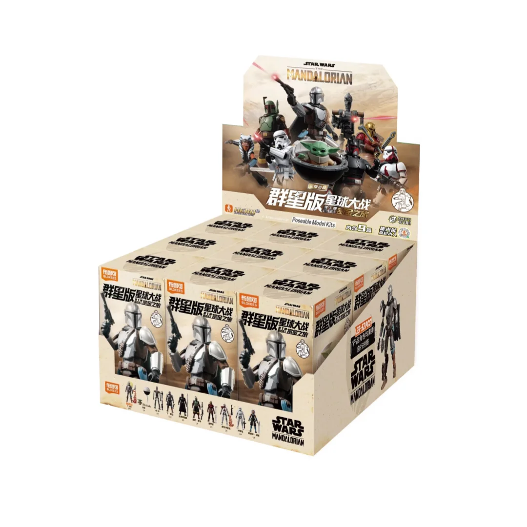 

Оригинальный корабль Blokees Building Man Звездные войны Bounty Journey Din Djarin Boba Fett Grogu слепая коробка детский подарок