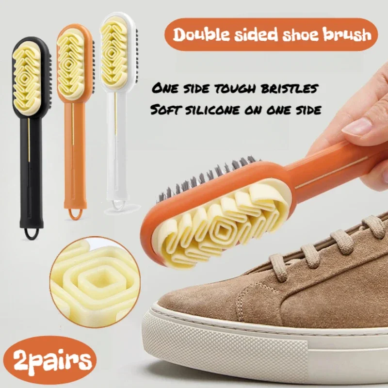 Double-Sided Shoes Cleaning Brush White Rubber Eraser for Suede Nubuck Boots Bags Stain Dust Brush Leather Clothing Care Cleaner