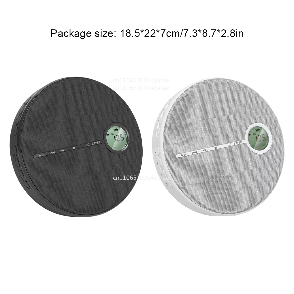 

Портативный CD-плеер Walkman с Bluetooth, перезаряжаемый, с динамиками, USB и функцией передачи данных по Bluetooth