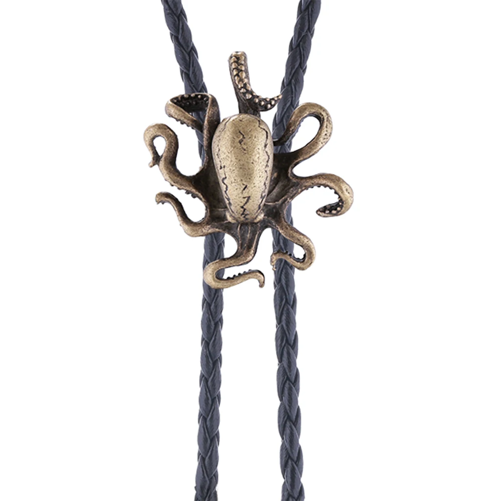 Caribbean Cyclops Octopus Sea Monster Octopus Tentacles Personality Bolo Tie Fashion Retro Accessories