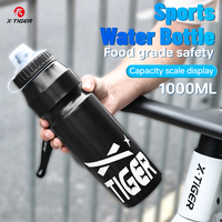 X-TIGER Cycling Water Bottle 1000ML Large Capacity Outdoor Sports Camping Hiking PortableTest MTB Road Bike Bicycle Water Kettle